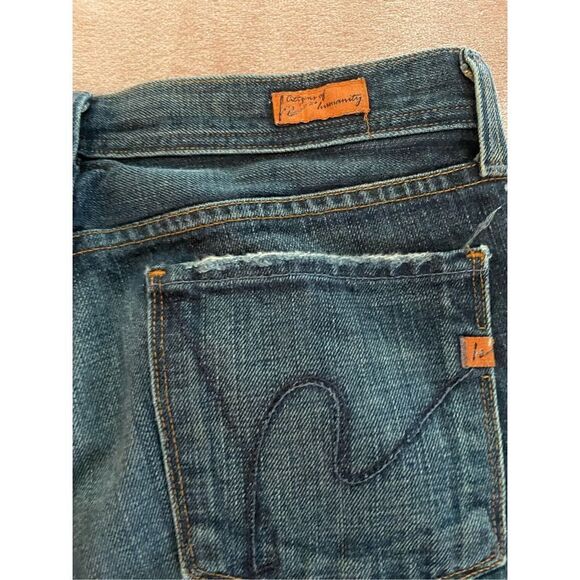 Citizens of humanity Ingrid #002 low waist flare 100% cotton Jeans Size 27 - Picture 7 of 16